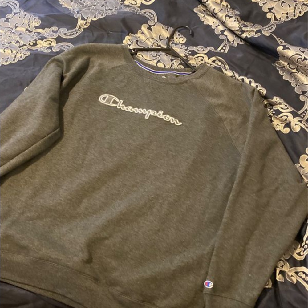 Plus size women's 2Xl grey Champion sweater - Picture 3 of 4